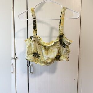 Yellow Floral Tube Top